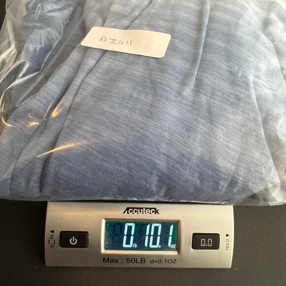 Chaps Women’s 3X Blue White Striped Ombre Henley Top 3/4‎ Sleeve 100% Cotton - Picture 7 of 7